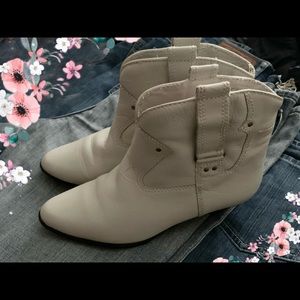 Hipster boho leather booties short boots 8 40